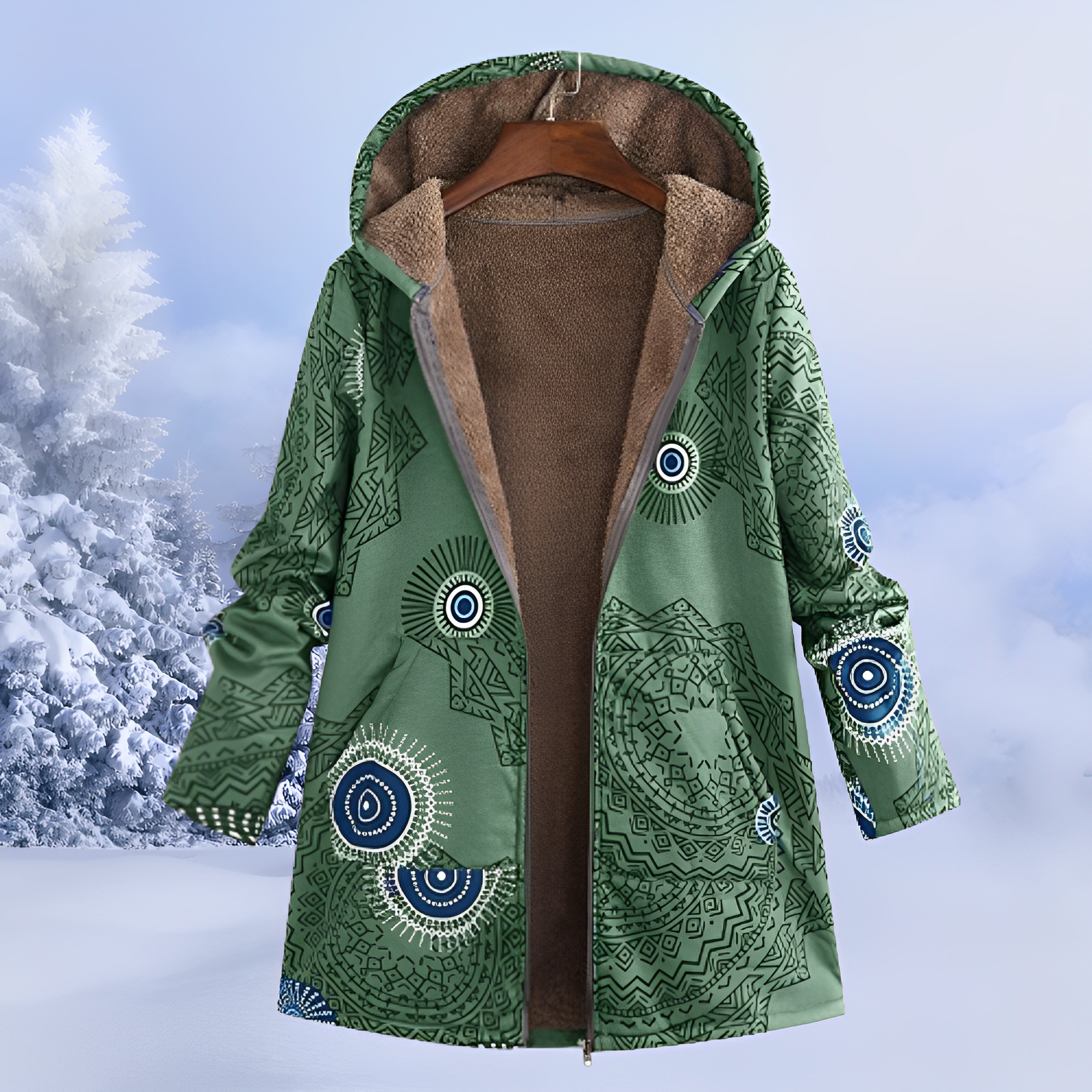 Veste Femme d'Hiver à Motifs Matelassée et Chaude