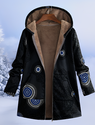 Veste Femme d'Hiver à Motifs Matelassée et Chaude
