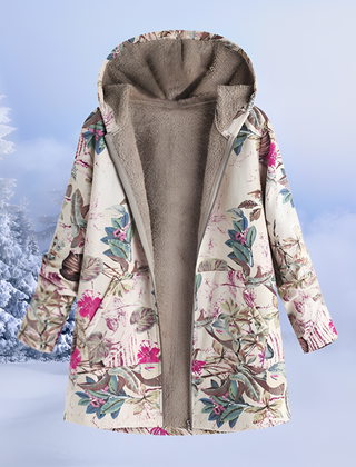 Veste Femme d'Hiver à Motifs Matelassée et Chaude