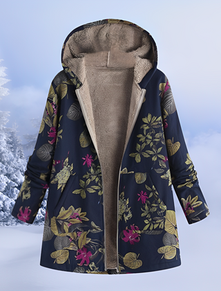 Veste Femme d'Hiver à Motifs Matelassée et Chaude