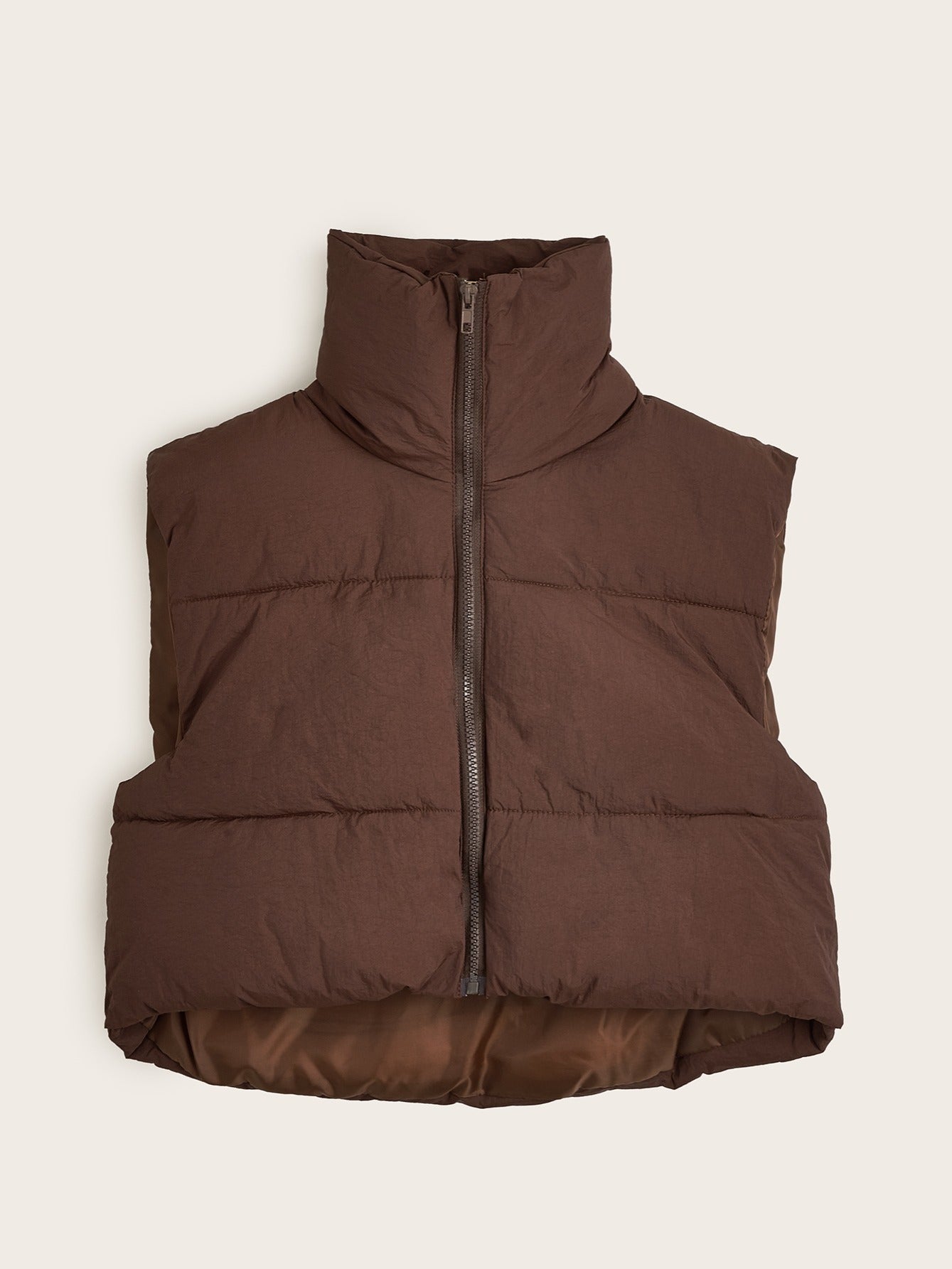 Tova | Gilet thermique femme zippé à col haut, léger et chaud