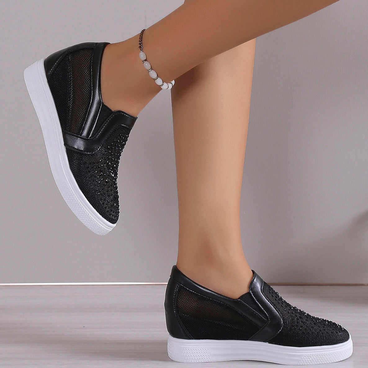 Sabrina | Baskets femme étincelantes modernes, tendance pour la marche