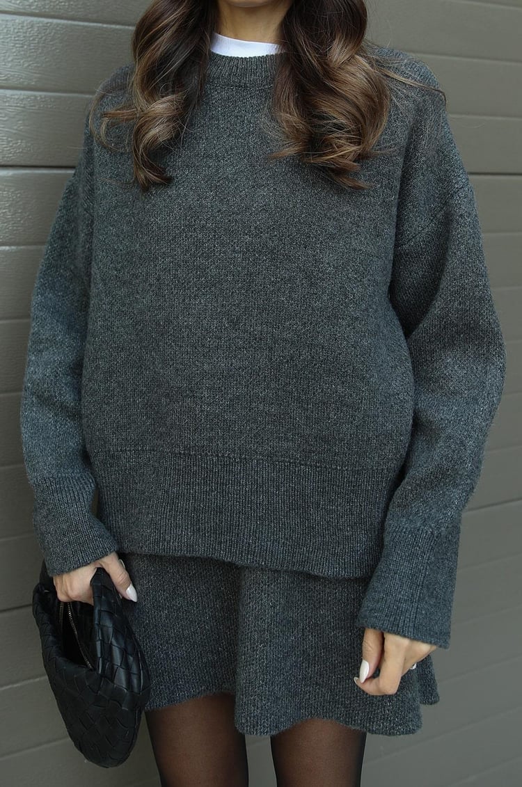 Esme | Ensemble deux pièces femme pull douillet et jupe fluide, pour l'automne