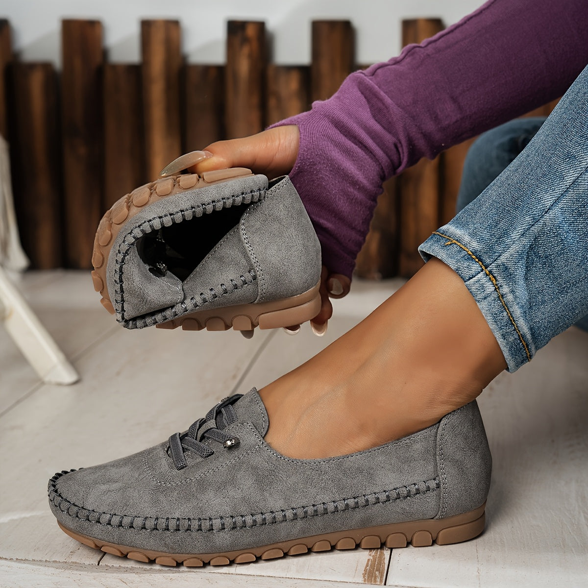 Cambrilee | Mocassins femme confortables élégants à enfiler pour le quotidien