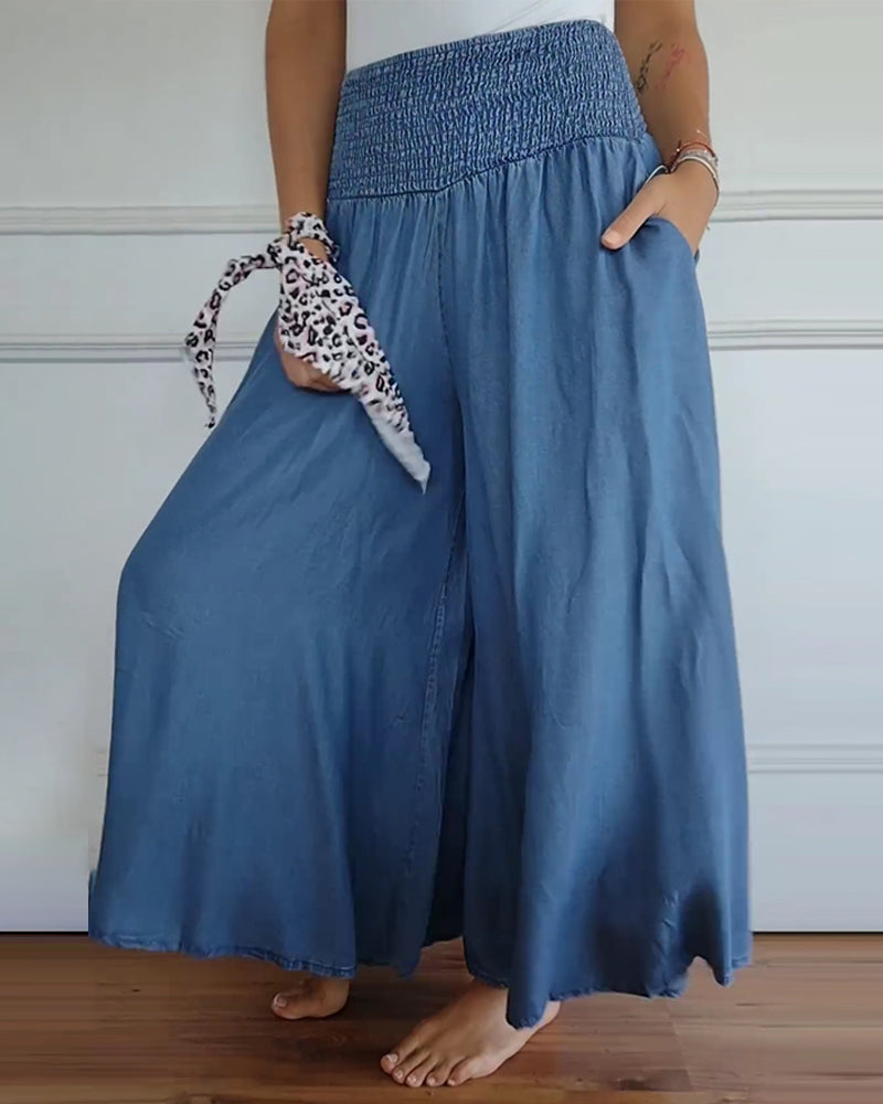 Nerina | Pantalon femme confortable à jambe large, élégant pour le quotidien