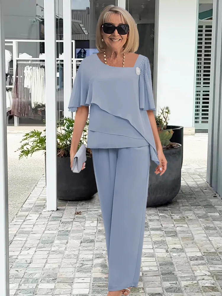Estelle | Ensemble deux pièces femme décontracté, tissu doux stretch confortable