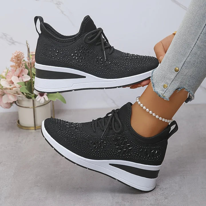Armelle | Baskets femme en maille respirantes, mémoire de forme pour la marche