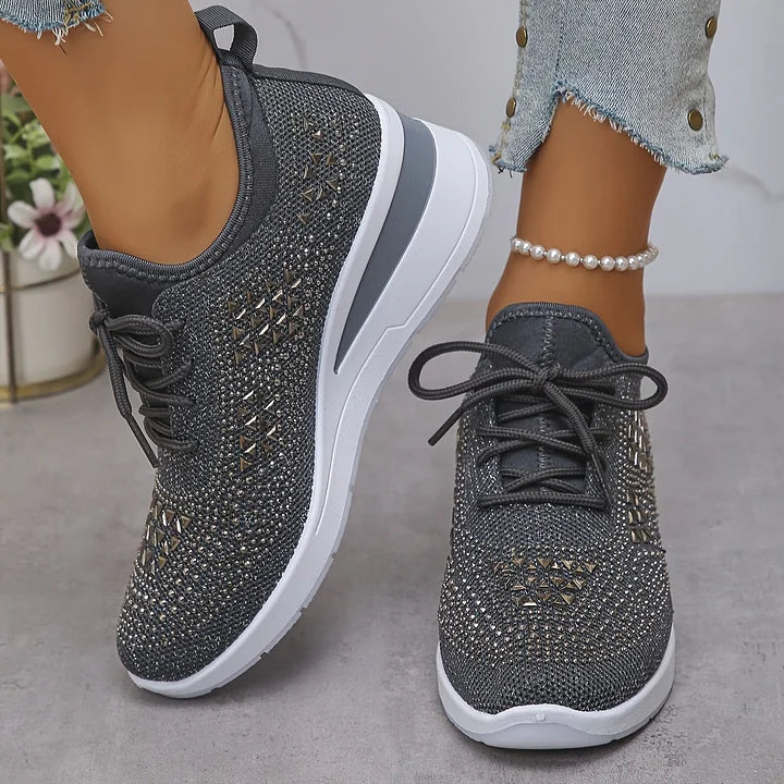 Armelle | Baskets femme en maille respirantes, mémoire de forme pour la marche