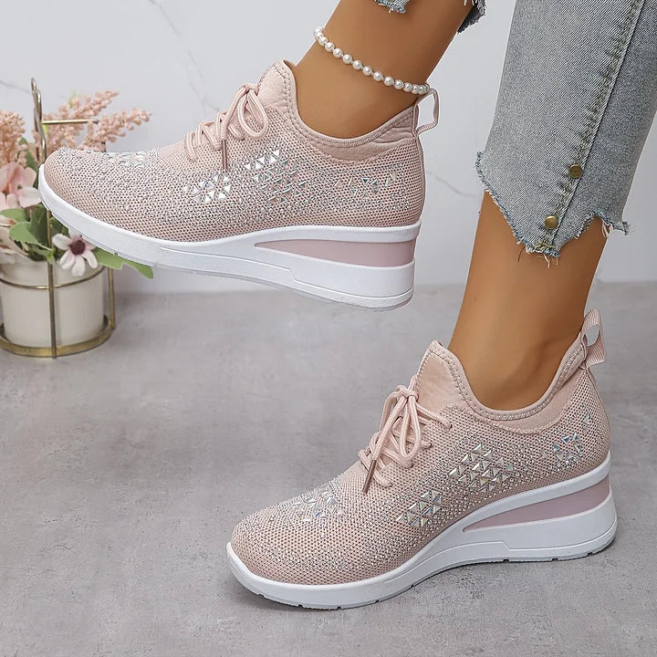 Armelle | Baskets femme en maille respirantes, mémoire de forme pour la marche
