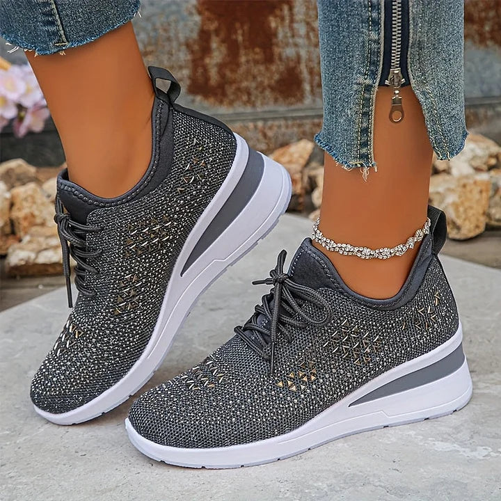 Armelle | Baskets femme en maille respirantes, mémoire de forme pour la marche