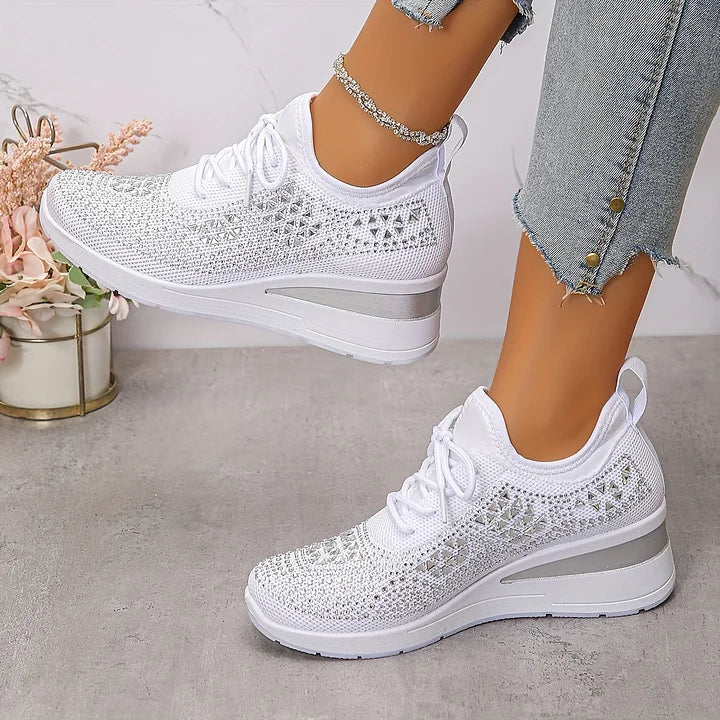 Armelle | Baskets femme en maille respirantes, mémoire de forme pour la marche