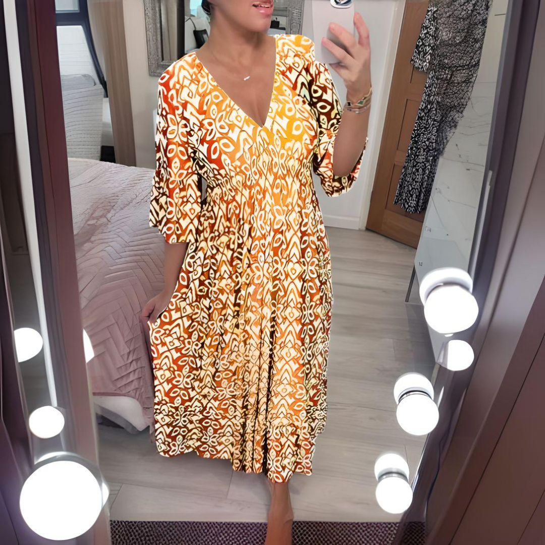 Luciana | Robe longue femme confort, élégante et fluide au quotidien