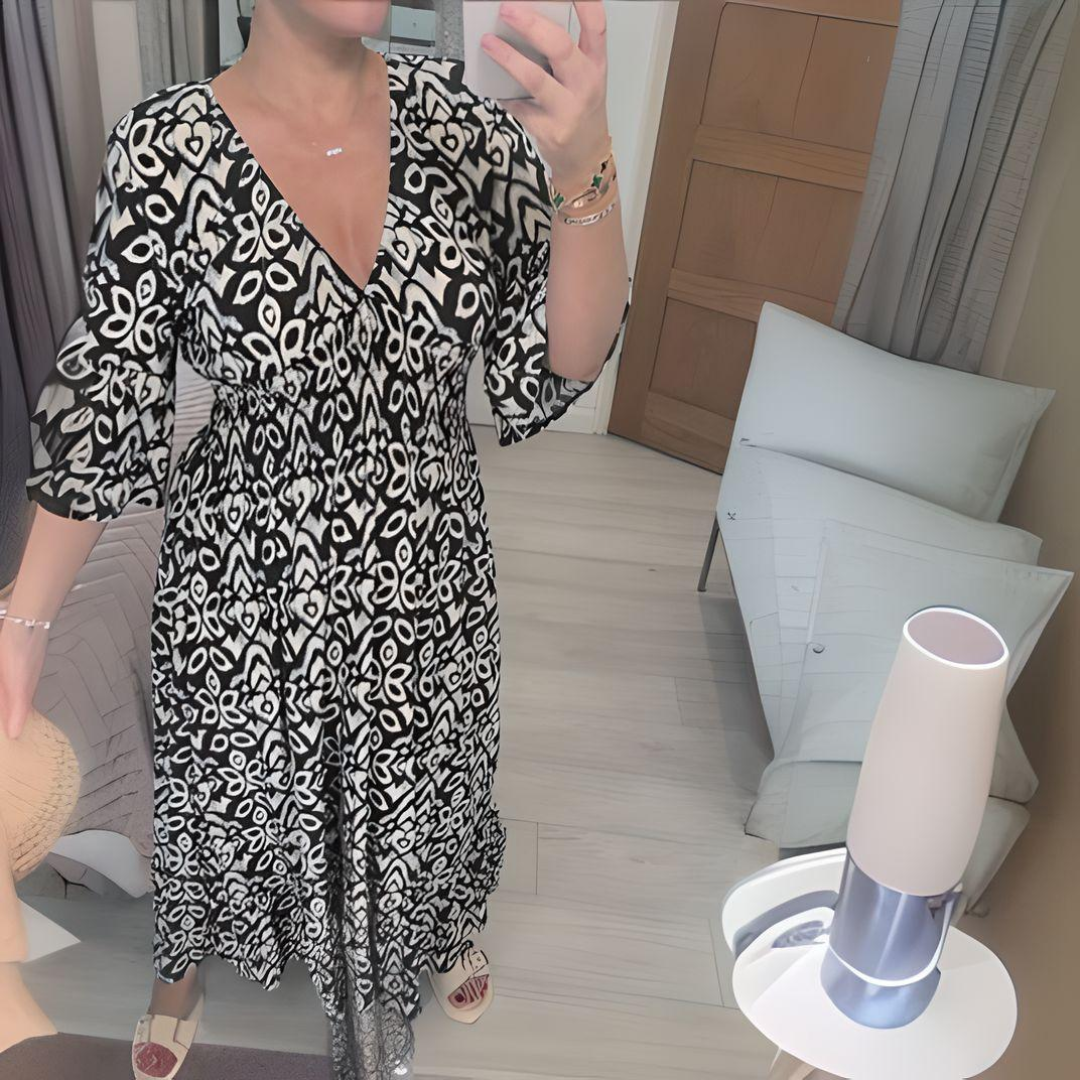 Luciana | Robe longue femme confort, élégante et fluide au quotidien