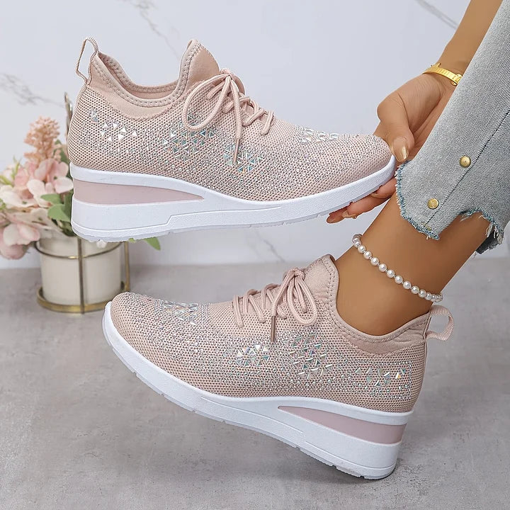 Armelle | Baskets femme en maille respirantes, mémoire de forme pour la marche