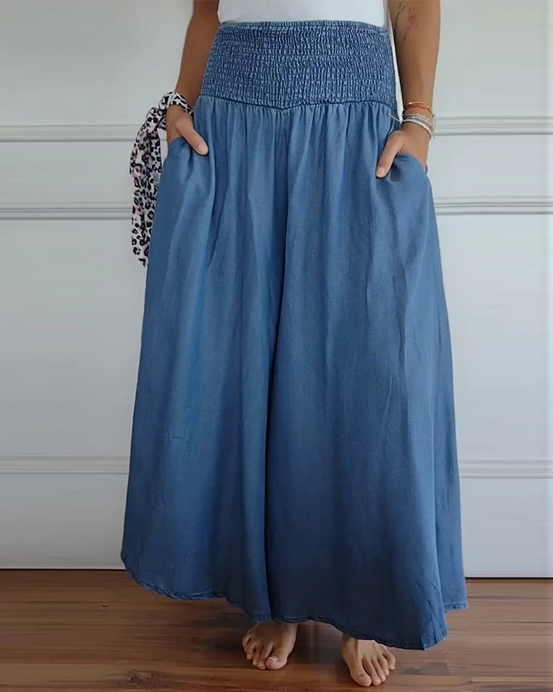 Nerina | Pantalon femme confortable à jambe large, élégant pour le quotidien