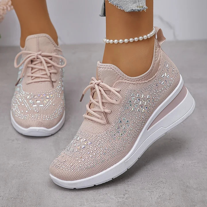 Armelle | Baskets femme en maille respirantes, mémoire de forme pour la marche