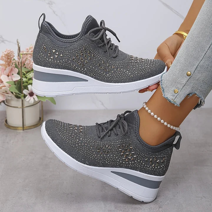 Armelle | Baskets femme en maille respirantes, mémoire de forme pour la marche