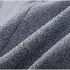 Manteau en Laine Femme à Col Montant Boutonné