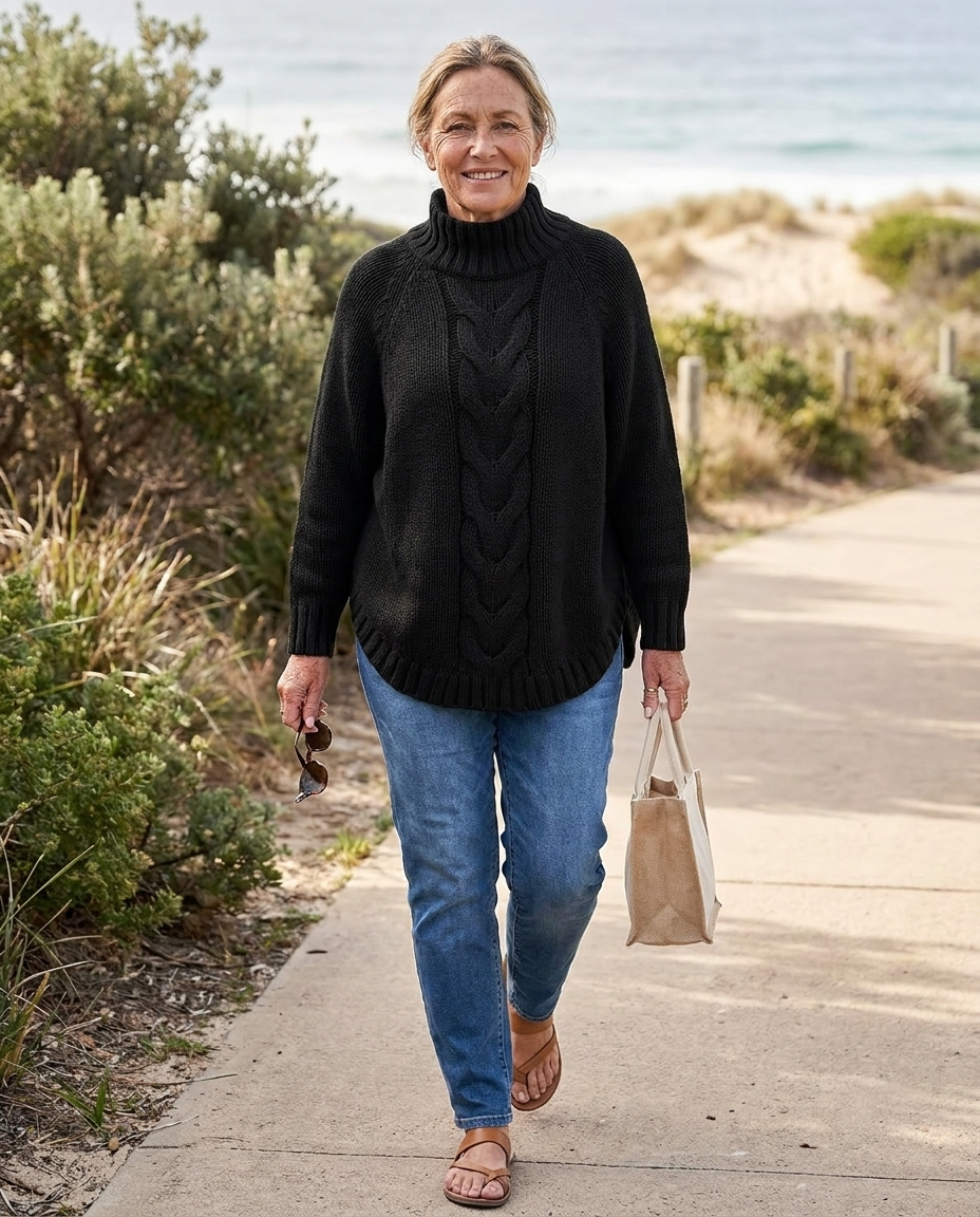 Barbara | Pull femme en maille douce, confortable et fluide au quotidien