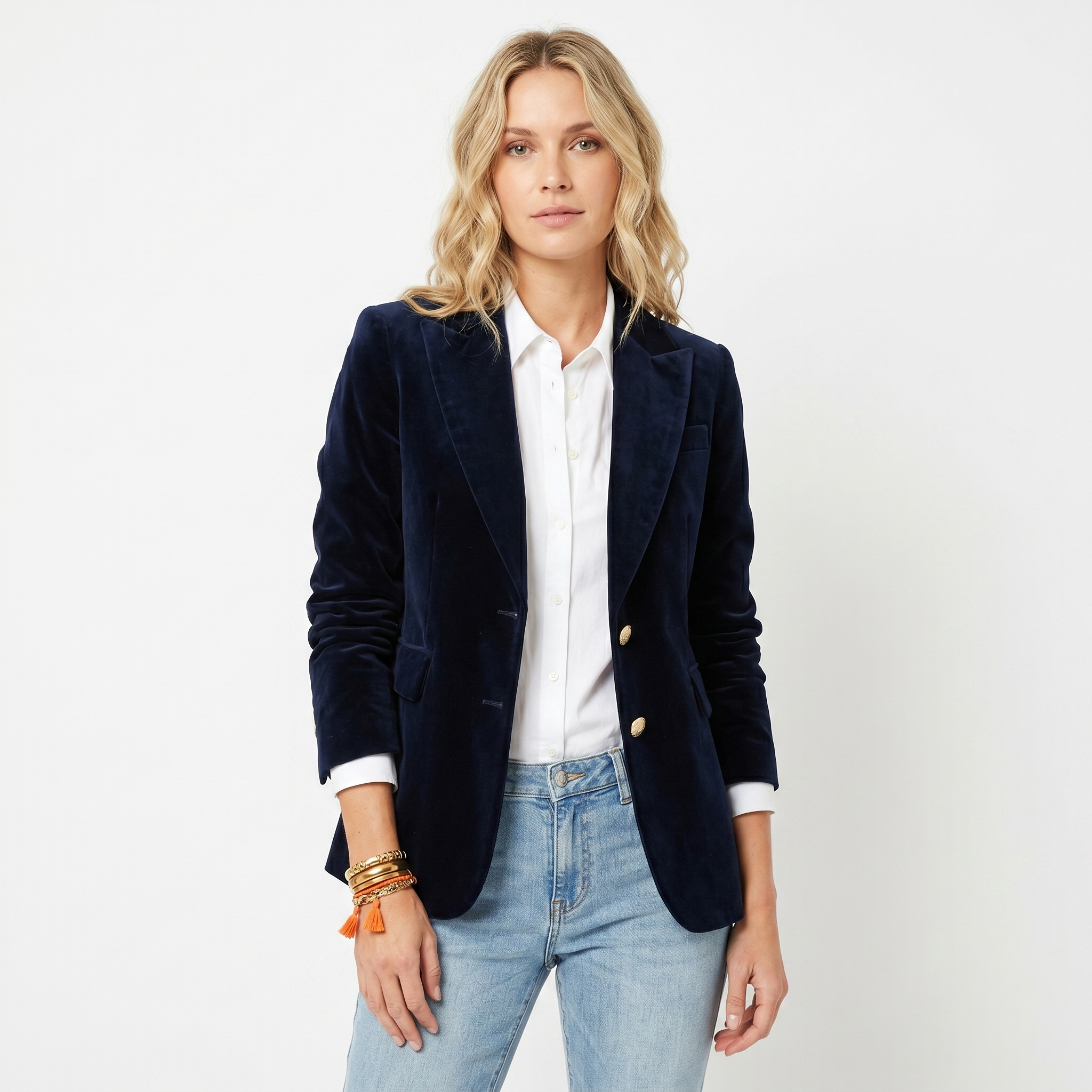 Victoire | Blazer femme en velours, veste de tailleur cintrée