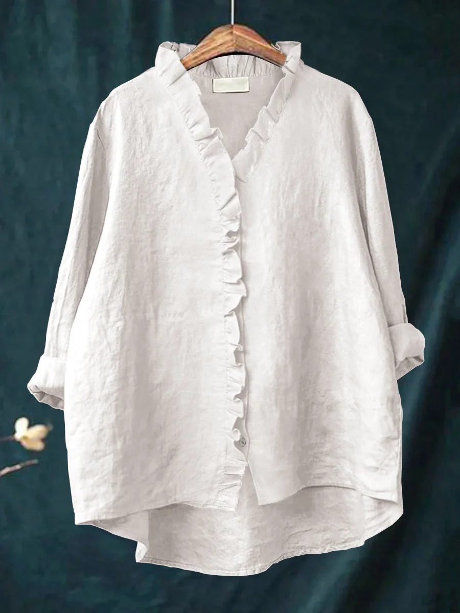 Maribel | Blouse femme à volant doux, confortable et flatteuse