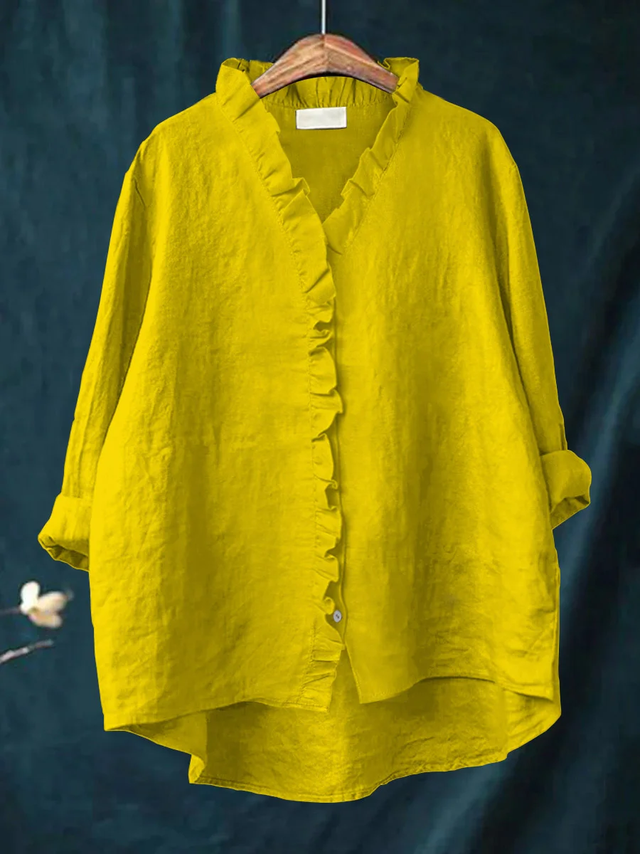 Maribel | Blouse femme à volant doux, confortable et flatteuse