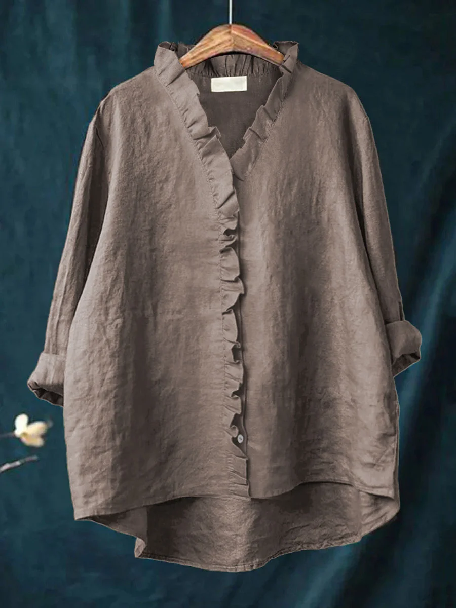 Maribel | Blouse femme à volant doux, confortable et flatteuse