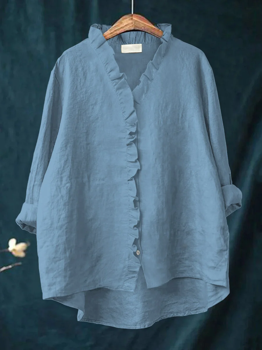 Maribel | Blouse femme à volant doux, confortable et flatteuse
