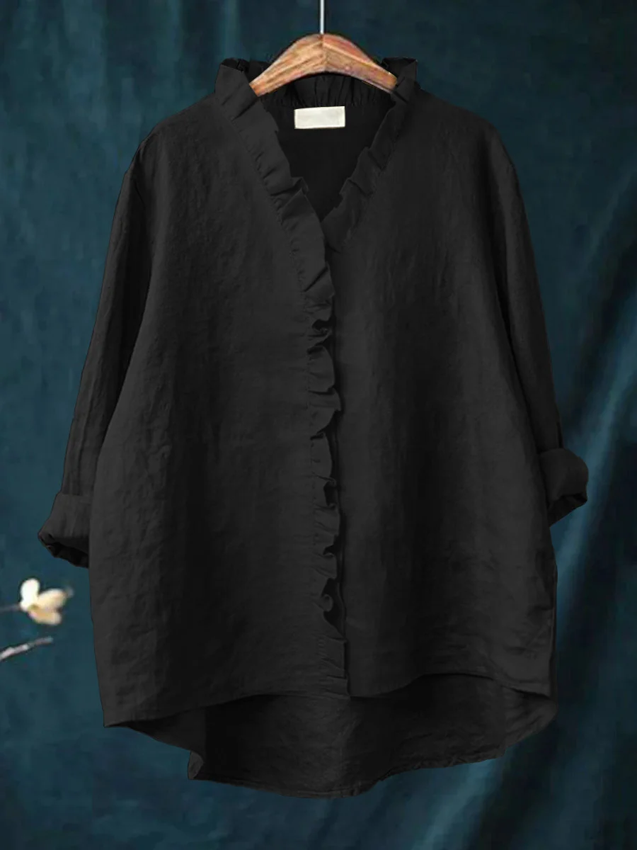 Maribel | Blouse femme à volant doux, confortable et flatteuse