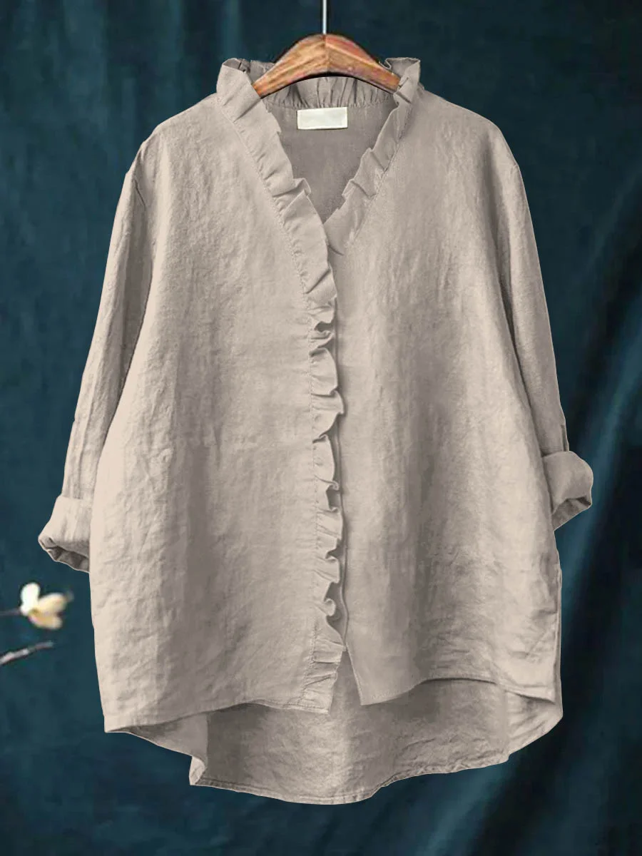 Maribel | Blouse femme à volant doux, confortable et flatteuse
