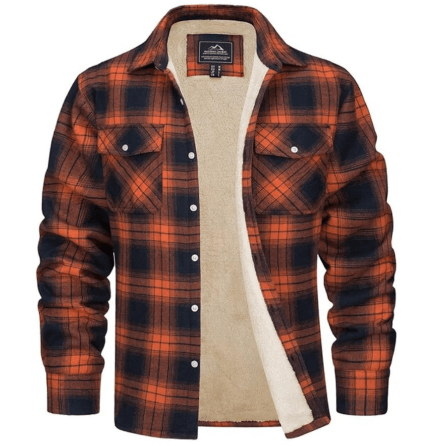 Margaux | Veste sherpa femme à carreaux, surchemise doublée chaude