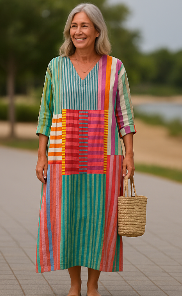 Sorella | Robe longue femme maxi fluide légère, coupe flatteuse pour brunch