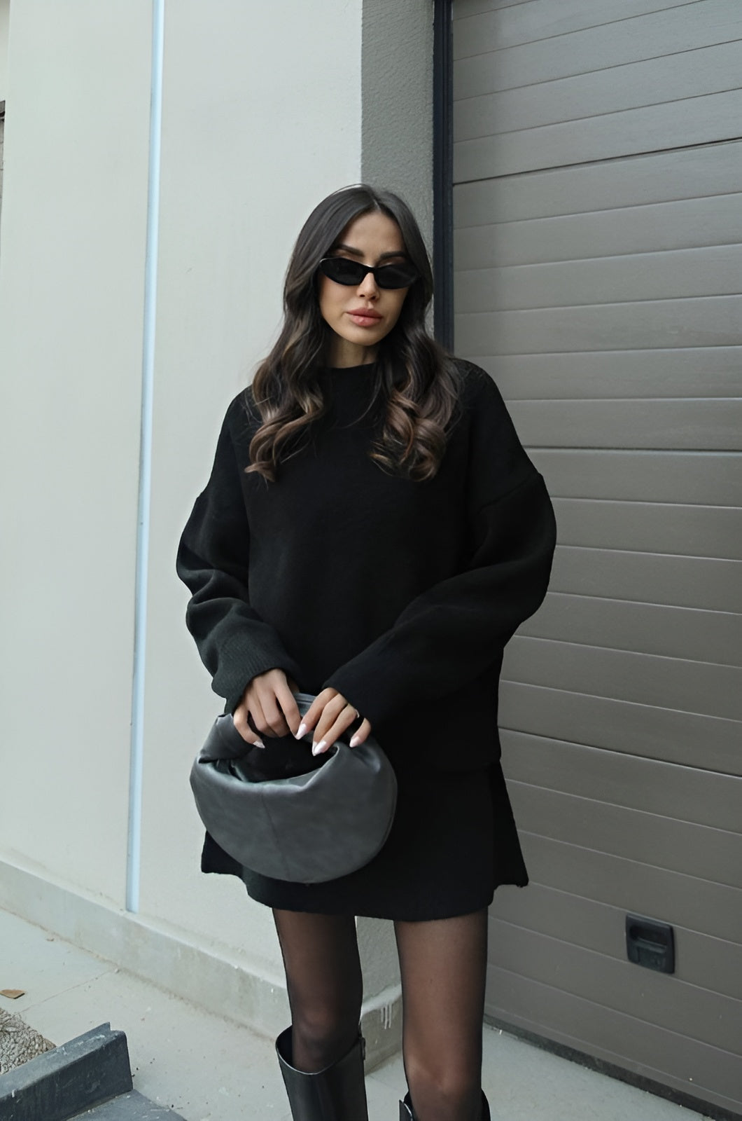 Esme | Ensemble deux pièces femme pull douillet et jupe fluide, pour l'automne