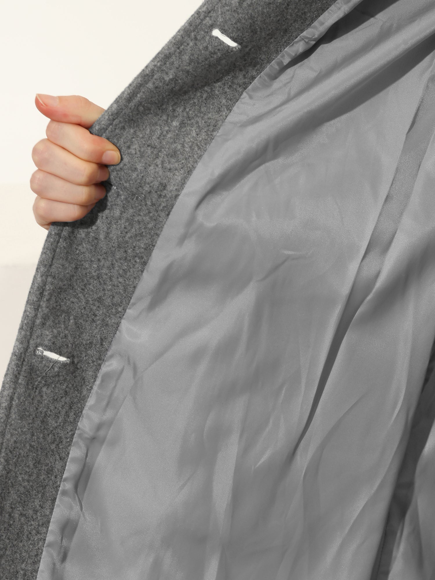 Manteau Femme Long d'Hiver Trench à Simple Boutonnage