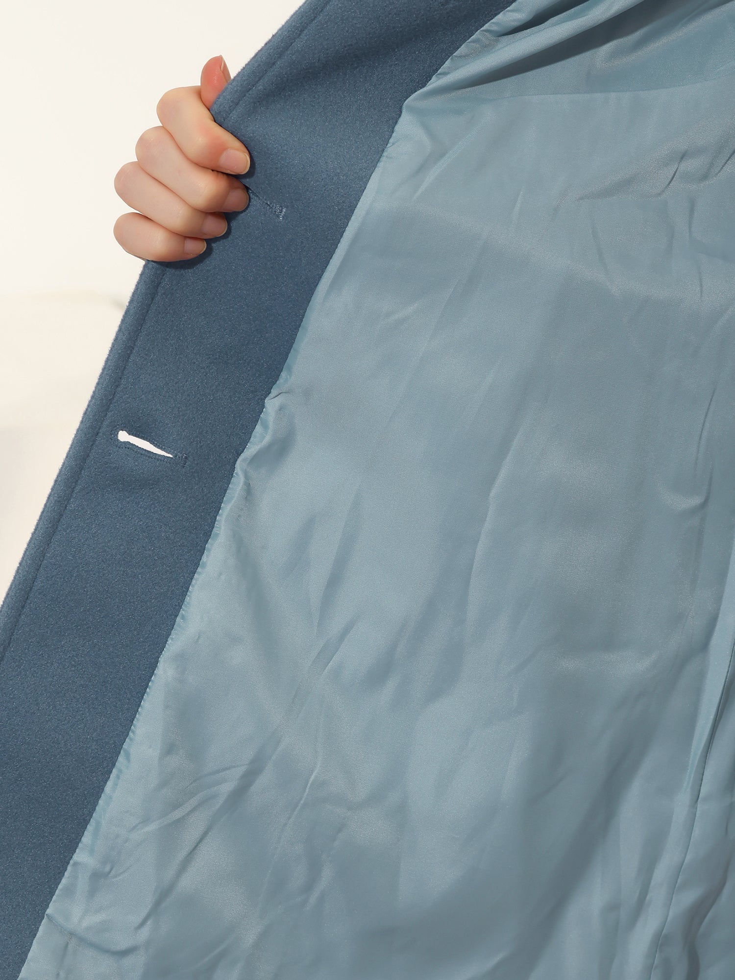 Manteau Femme Long d'Hiver Trench à Simple Boutonnage