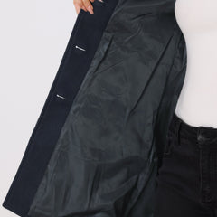 Manteau Femme Long d'Hiver Trench à Simple Boutonnage