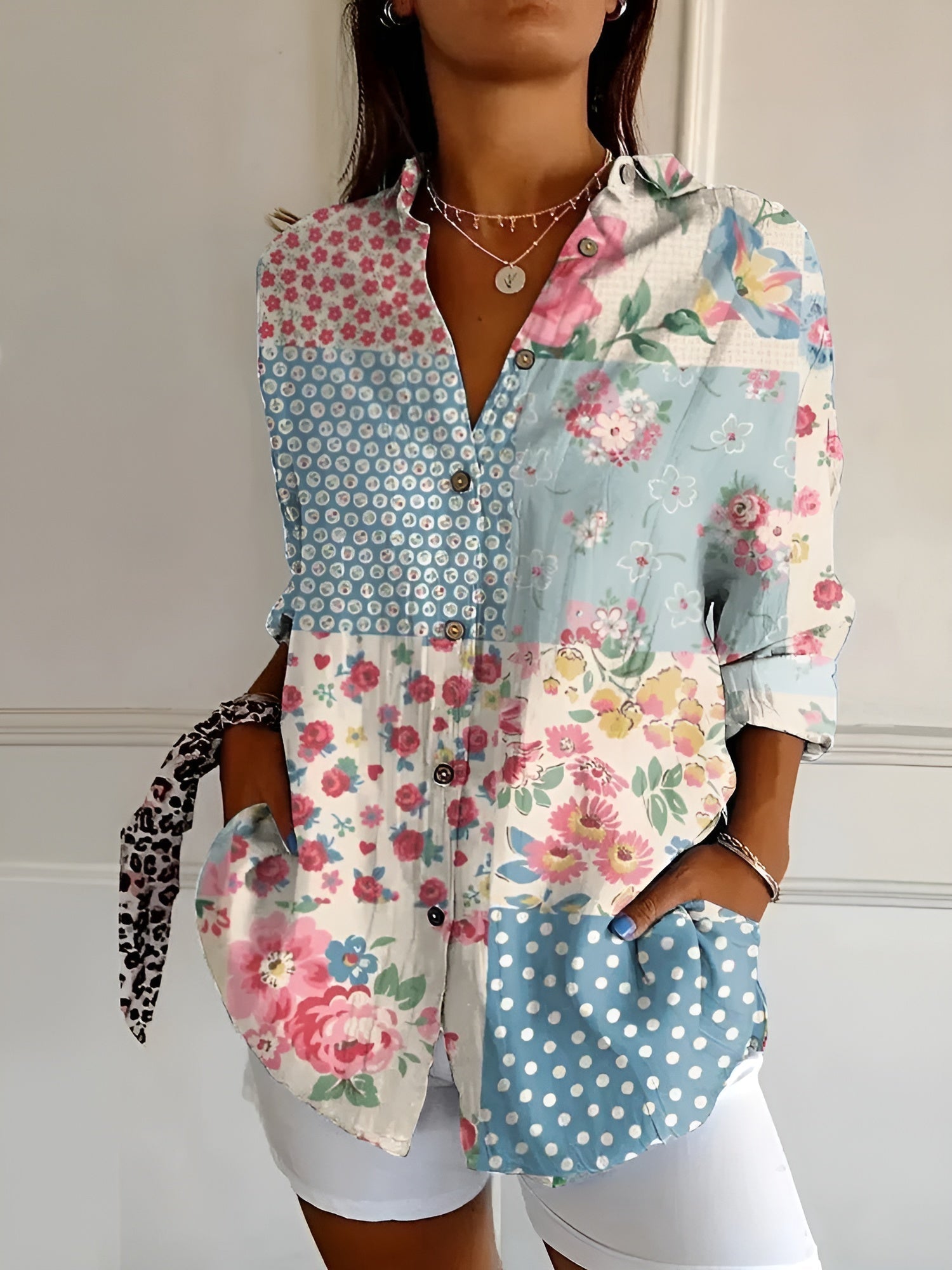 Lynette | Blouse femme élégante, flatteuse et respirante au quotidien