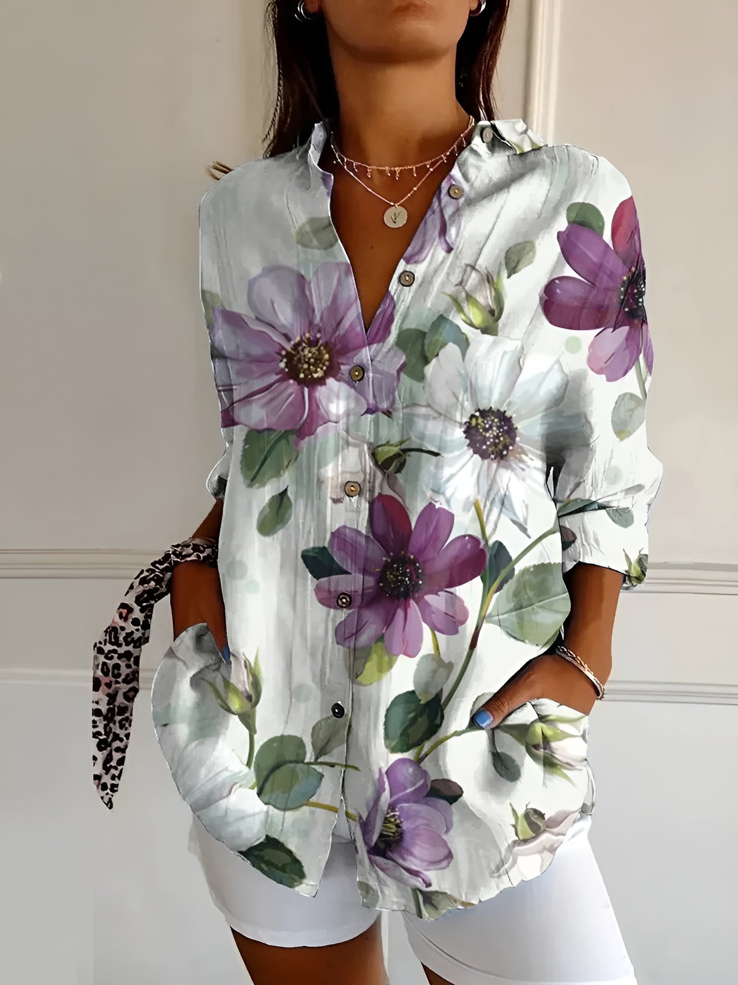 Lynette | Blouse femme élégante, flatteuse et respirante au quotidien