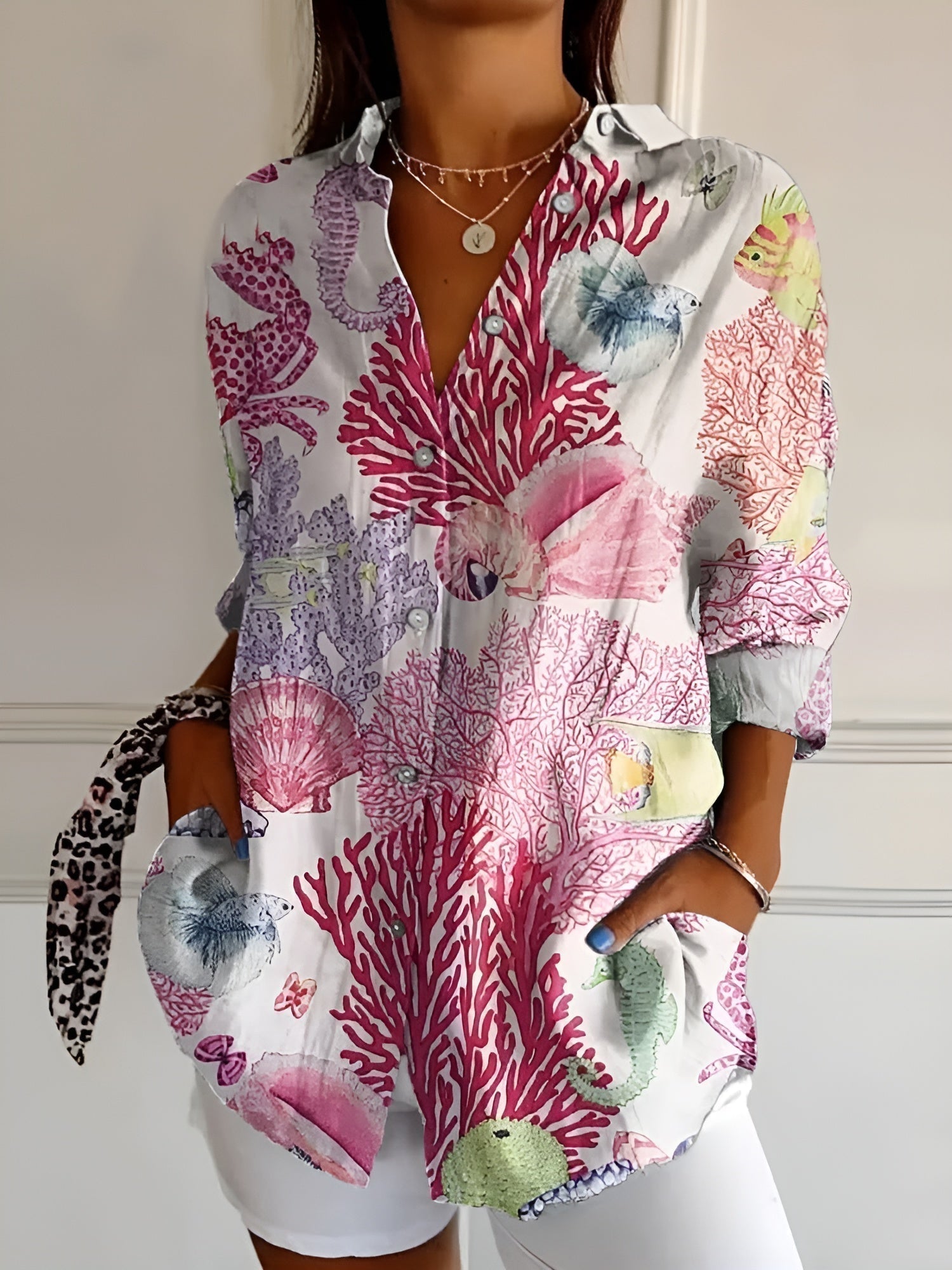 Lynette | Blouse femme élégante, flatteuse et respirante au quotidien