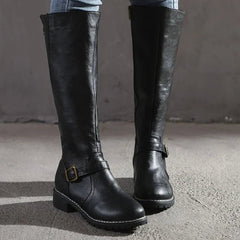 Bottes Hautes Femme Cavalières Style Équitation