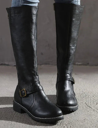 Bottes Hautes Femme Cavalières Style Équitation