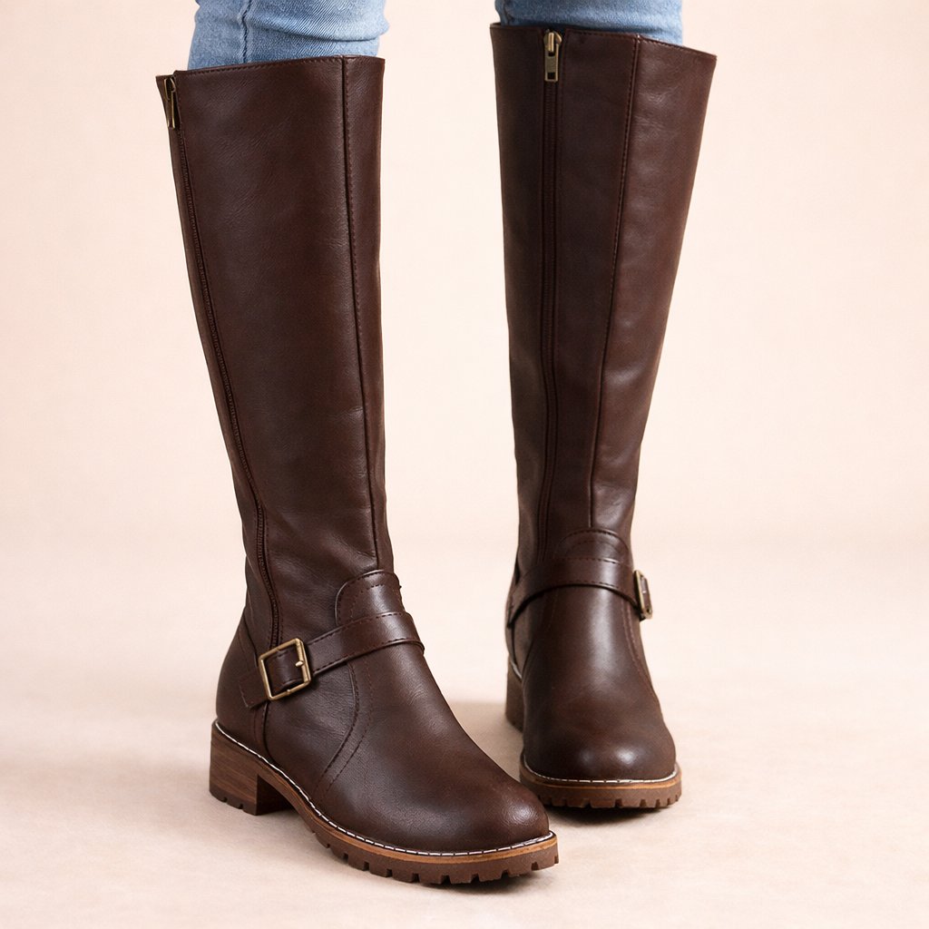 Bottes Hautes Femme Cavalières Style Équitation