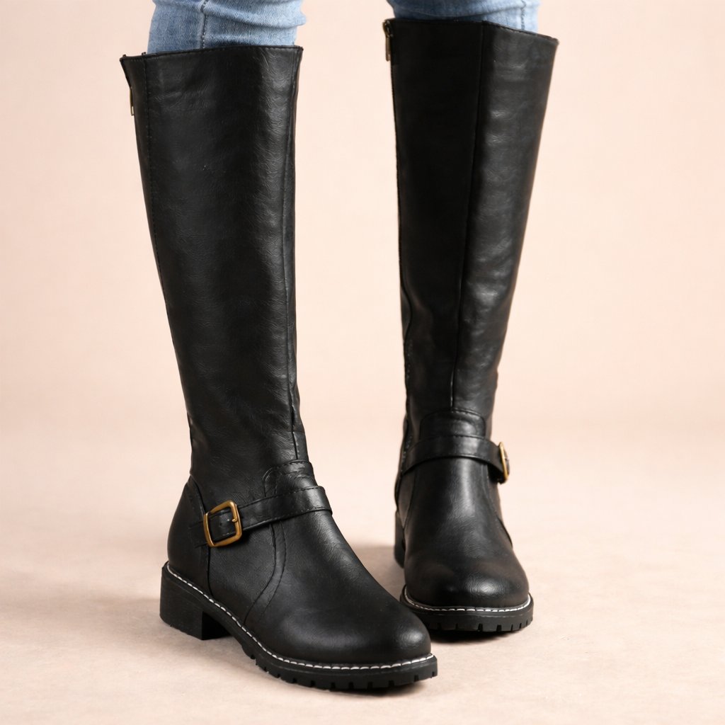 Bottes Hautes Femme Cavalières Style Équitation