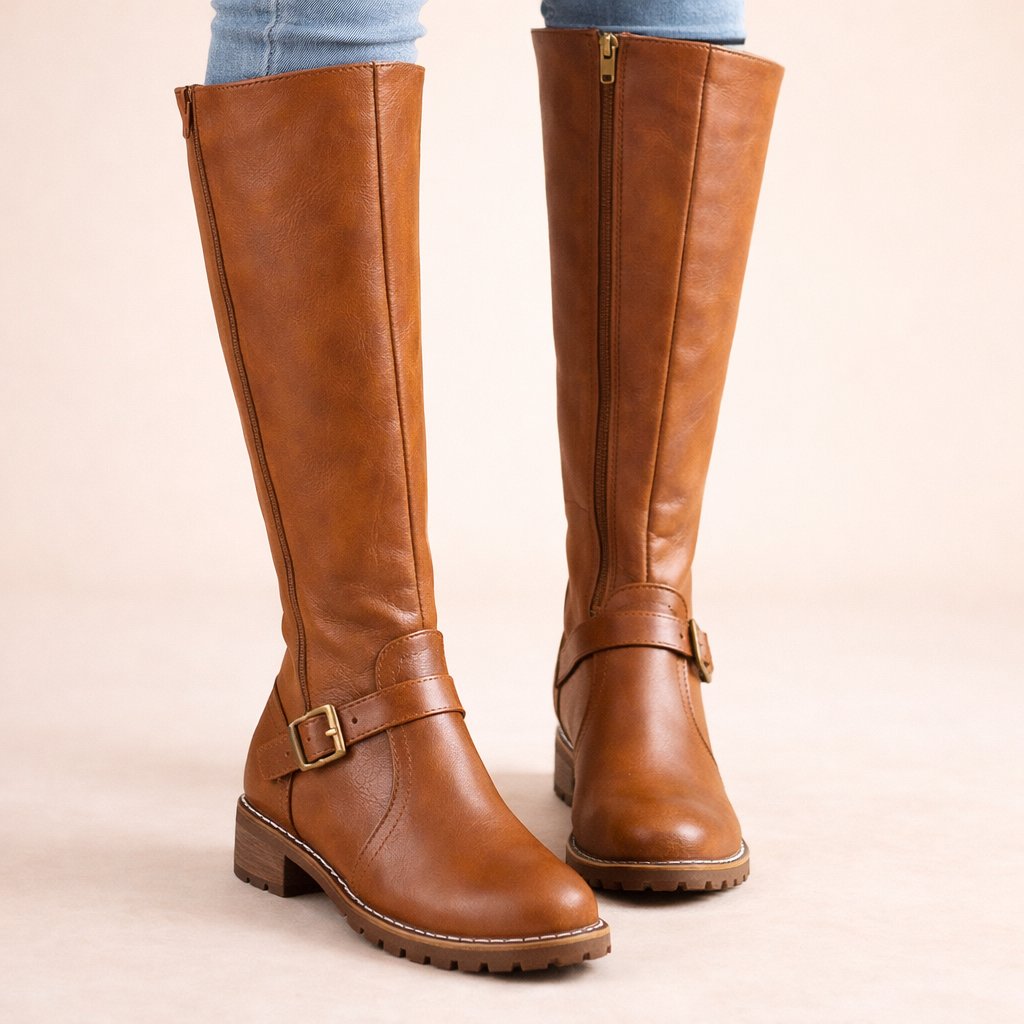 Bottes Hautes Femme Cavalières Style Équitation
