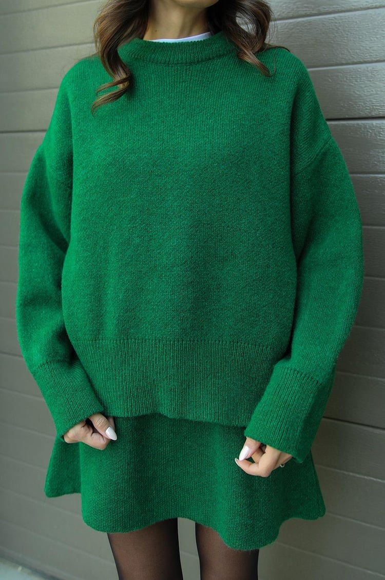 Esme | Ensemble deux pièces femme pull douillet et jupe fluide, pour l'automne
